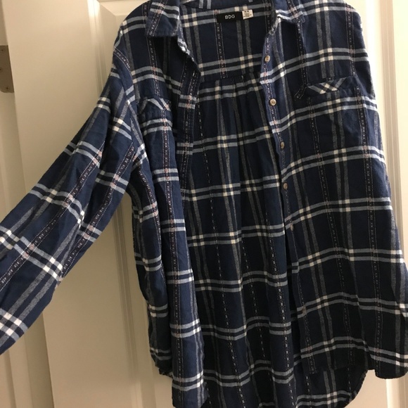 BDG Tops - Blue Flannel